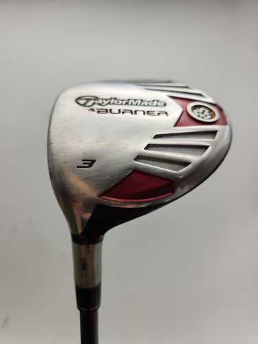 LEFTY 2007 TAYLORMADE BURNER 3 WOOD 15* REG REAX SUPERFAST 50G FAIR