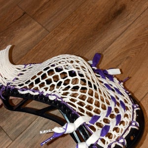 GCA Head (Black) strung purple/white