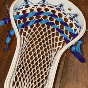 GCA Head (White) strung Purple/Powder Blue