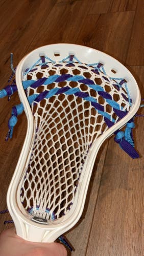 GCA Head (White) strung Purple/Powder Blue