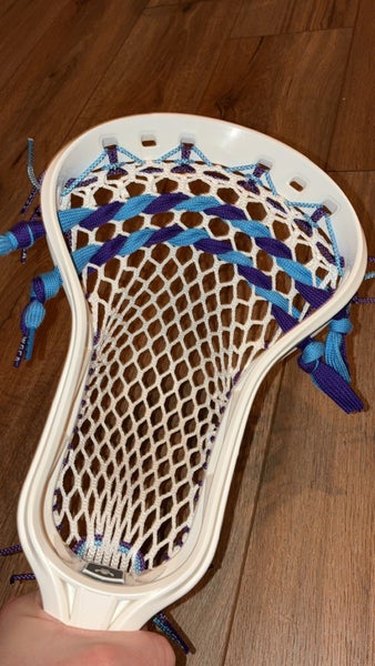 GCA Head (White) strung Purple/Powder Blue