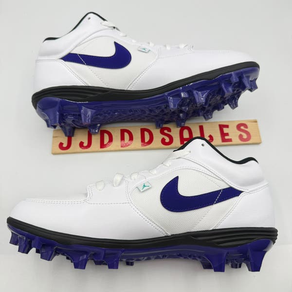 Nike Air Jordan Stadium 90 Football Cleat White Grape Ice HQ0210-105 Men Sz 11.5 Nike Air Jordan Stadium 90 Football Cleat White Grape Ice  main image 2