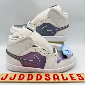Nike Air Jordan 1 Mid SE Shoes "Iridescent" Phantom IH4107-030 Men's Sz 10 New

New Without Box-RARE