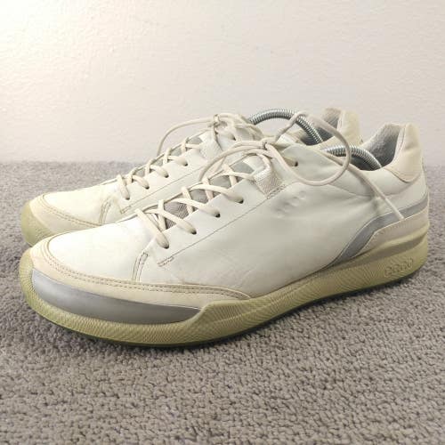 ECCO Biom Hybrid Hydromax Mens Size 45 EU Golf Shoes Spikeless White Leather
