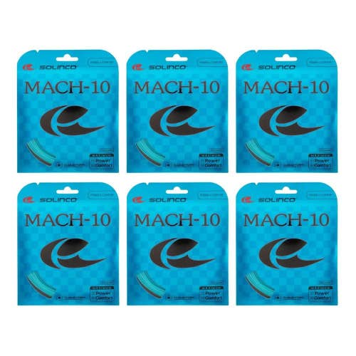 Solinco Mach-10 Tennis String - 6 Sets - All Guages Available