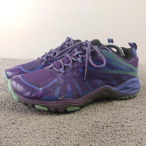Merrell Siren Edge Q2 Trail Hiking Shoes Womens Size 7 Sneakers Purple Low Top