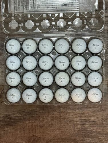 24 Titleist Pro V1 Golf Balls - 4A Near-Mint Condition, 2024/2025 Models