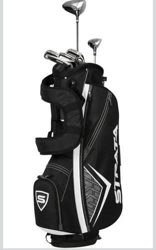 NEW Callaway Strata Mens Complete 9 Piece Golf Package Set - Right Handed RH
