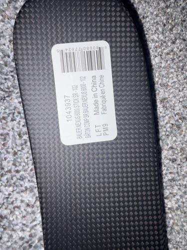 Intermediate Bauer Nexus 6000 Left Hand Hockey Stick 102 Flex Pro Stock brand new