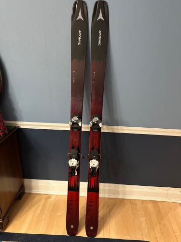 Men's 2023 Atomic Maverick 95 TI 188 cm All Mountain Skis With Warden 13 Bindings (Used)