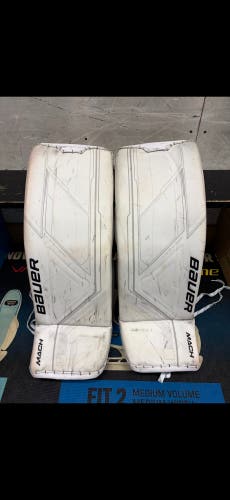Senior Small (33+) Bauer Supreme Mach Goalie Leg Pads (Used)