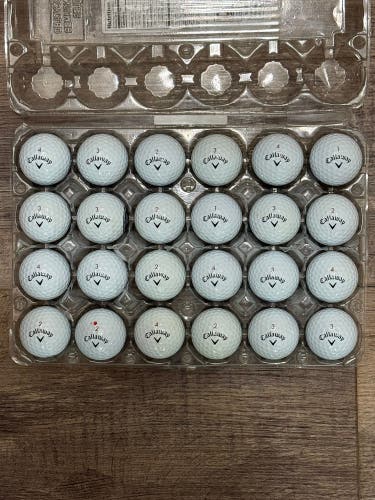 24 Callaway Chrome Soft Golf Balls - 4A Near-Mint Condition