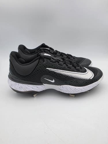 Nike Alpha Huarache Elite 4 Low Black Baseball Cleats DJ6521-003 Men’s Sz 9