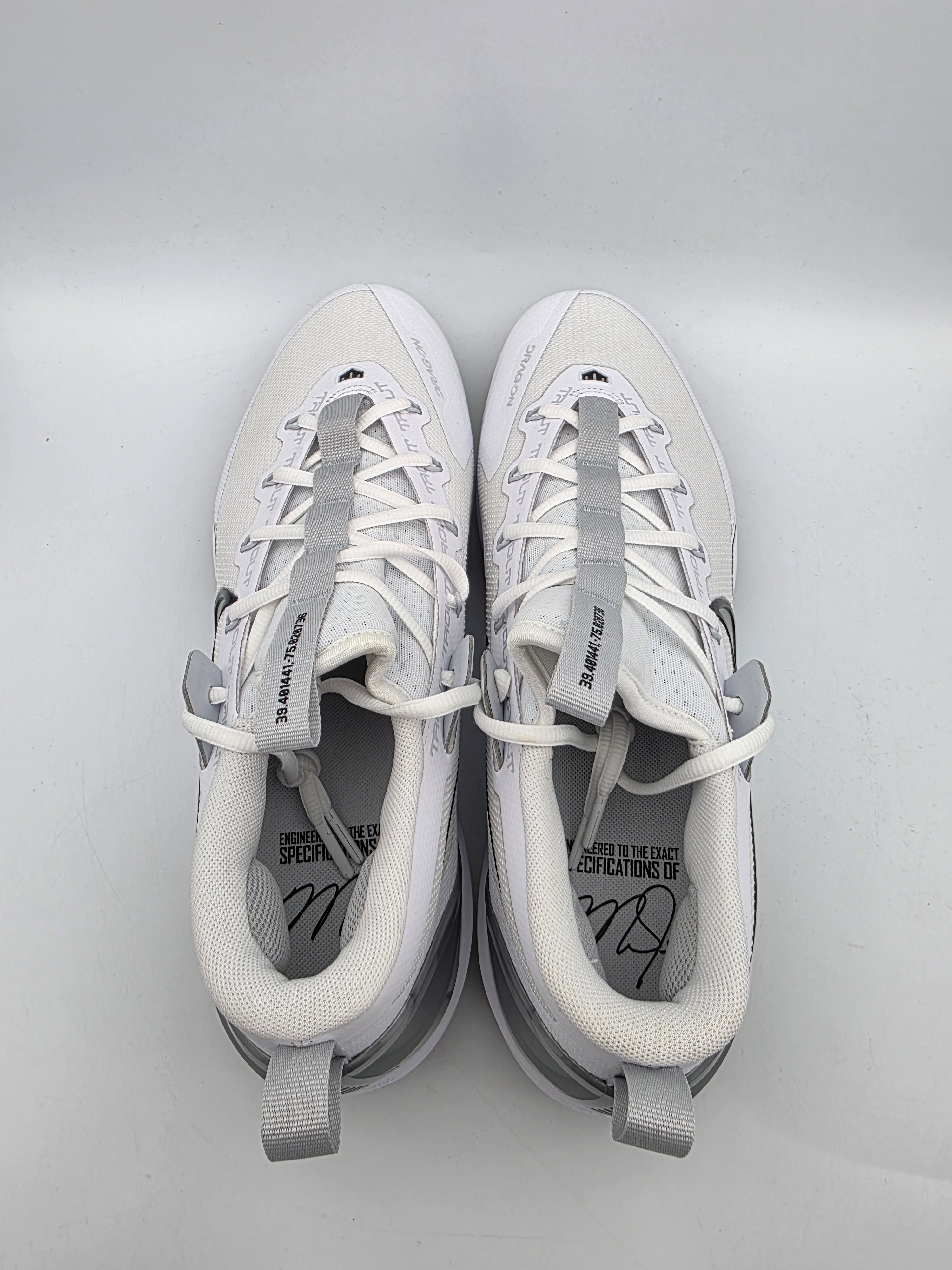 Nike Force Zoom Trout 9 Elite Low MCS White Baseball Cleats 