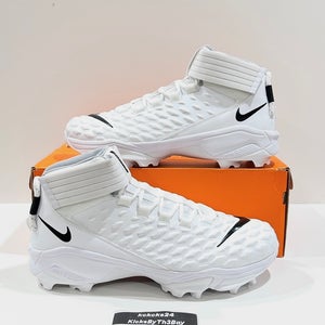 Size 14 WIDE Nike Force Savage Pro 2 Shark Football Cleats White CK2823-100