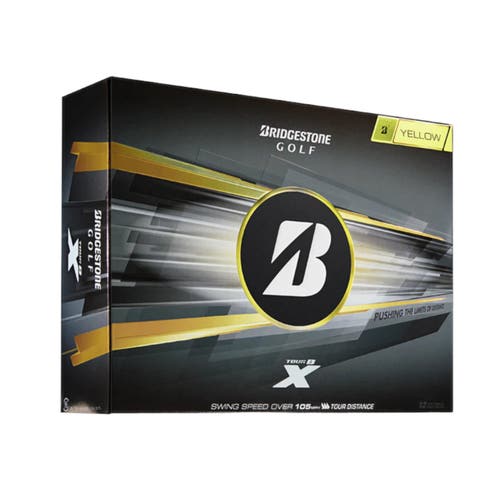 BRIDGESTONE 2026 TOUR B X YELLOW GOLF BALL DOZEN