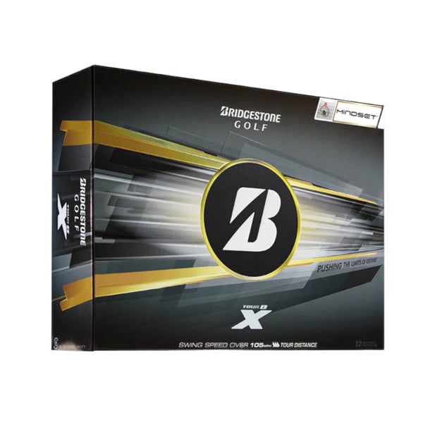 BRIDGESTONE 2026 TOUR B X WHITE MINDSET GOLF BALL DOZEN