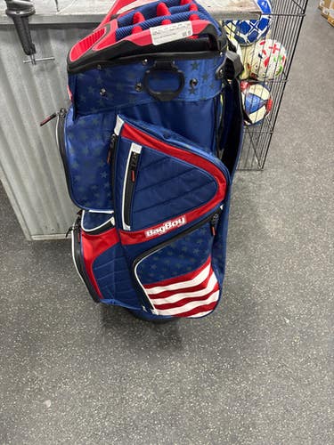 Used Bag Boy USA STAND BAG Mens Stand Bag White/Royal/Red 11337-S000479078
