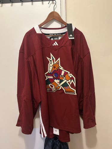 Red Goalie Cut Men's Adidas Jersey (New)