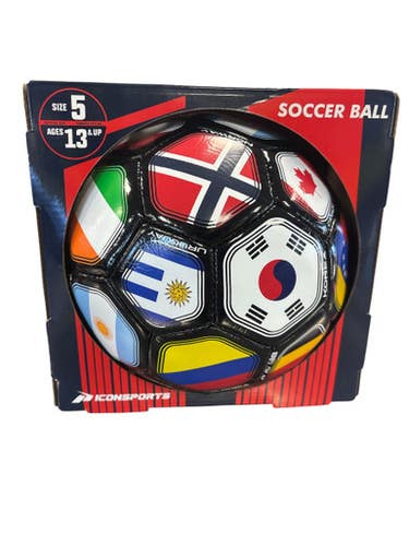 Used ICON SPORTS All Size Soccer Ball Red 5 11850-S000023263