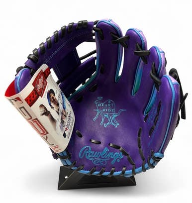 Used Rawlings PROR204-2PUB BB/SB Glove RH Throw Purple 11 1/2" 11490-S000268747