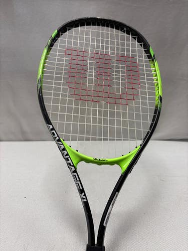 Used Wilson ADVANTAGE XL Adult Tennis Racquet Black 3 3/8" 11490-S000268727