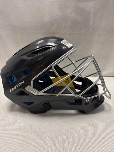 Used Easton CATCHER HELMET WITH MASK Catchers Helmet w/Mask Black LG 11490-S000268713