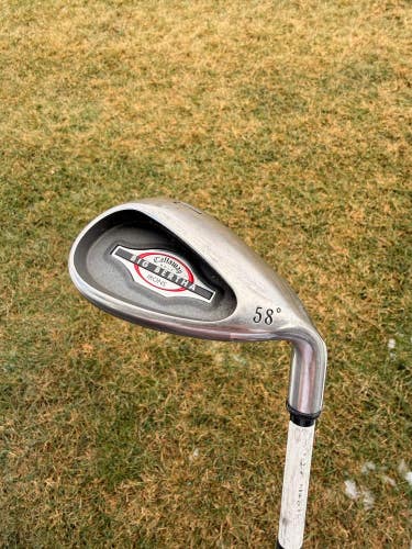 Callaway 2002 Big Bertha Lob Wedge 58 RCH 85 Stiff Flex 35 NICE