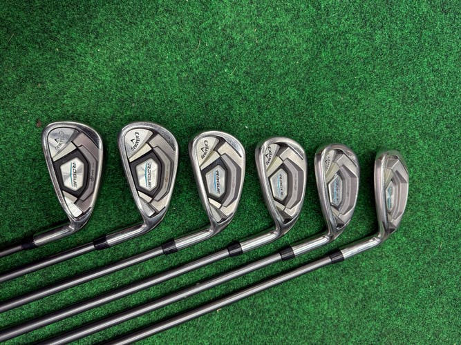 Men's 2018 Callaway Rogue Right Handed Iron Set Regular Flex Graphite Shaft (Used)PLEASE READ!