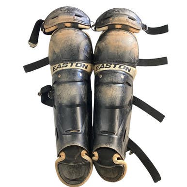 Used Easton EASTON SHIN GUARDS Catchers Leg Guards Black Youth 11760-S000087378