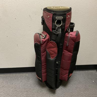 Used Datrek Mens Cart Bag Black And Wine Red 11855-S000198854