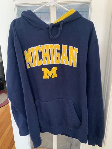 Blue Men's Large Sweatshirt (Used)