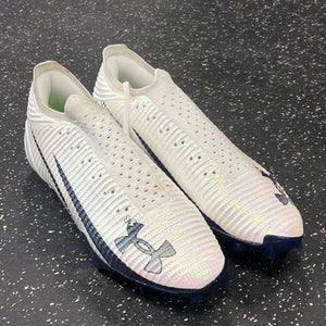Used Under Armour Adult FB Cleats White Senior 14 11849-S000036393