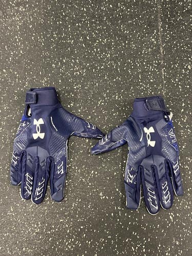 Used Under Armour F9 NITRO FB Gloves White 2X 11849-S000036397