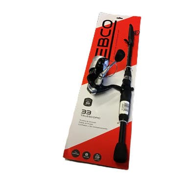 Used Zebco 33 TELESCOPIC Rod and Reel Combo 11730-S000069372