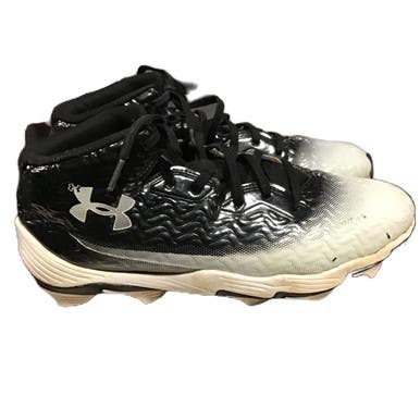Used Under Armour UA Spotlight Hammer Wide Football Cleats Black Senior 9 11730-S000069459