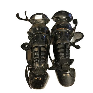 Used Rawlings Players Youth Leg Guards Black 11730-S000069464