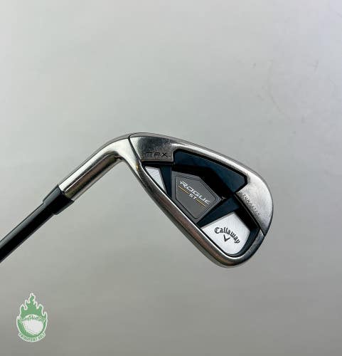 Used Left Handed Callaway Rogue ST Max 7 Iron 75g Stiff Graphite Golf Club