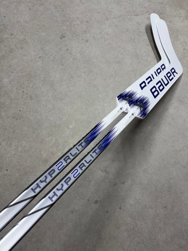 2 PACK Left Hand 25” Bauer Hyperlite2 Goalie Stick (New) JOSEPH WOLL