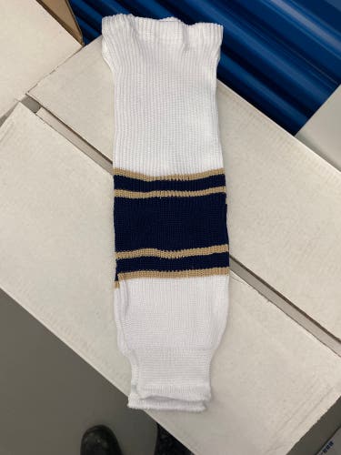 Notre Dame White w/Gold & Blue Socks