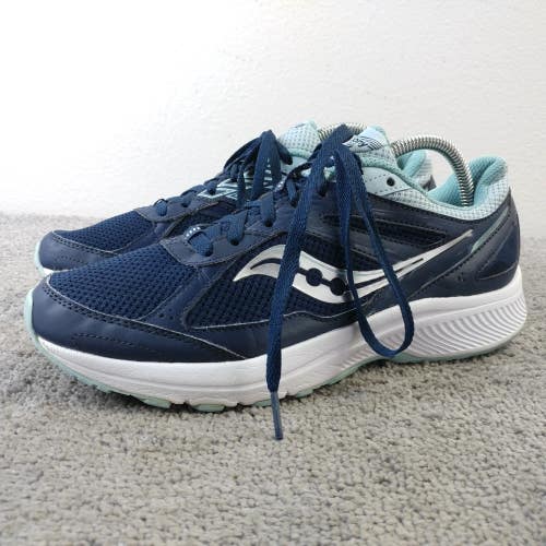 Saucony Cohesion 14 Womens Size 10 Road Running Shoes Blue Low Top Athletic