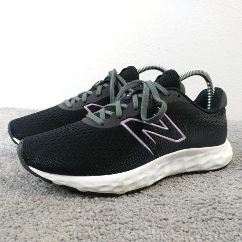New Balance 520 V8 Womens Size 8 D WIDE Running Shoes Black Walking Sneakers