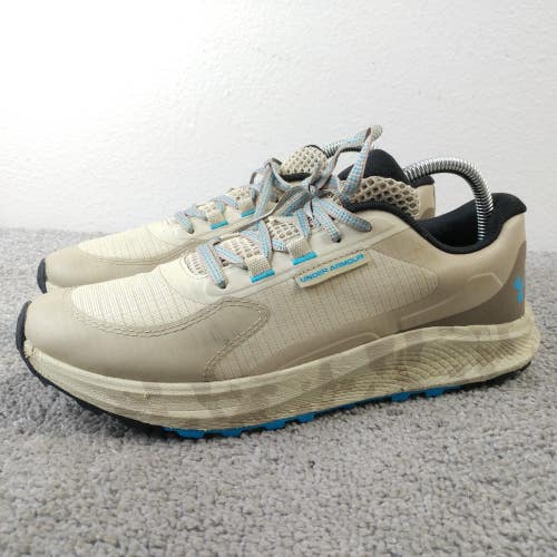 Under Armour Bandit 3 Shoes Mens Size 8 Trail Running Shoes Lace Up Beige Low
