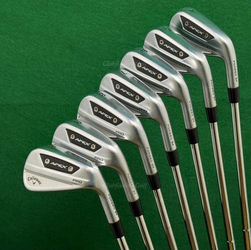 Callaway Apex Pro Forged '24 4-PW Iron Set Dynamic Gold 115 MID S300 Steel Stiff