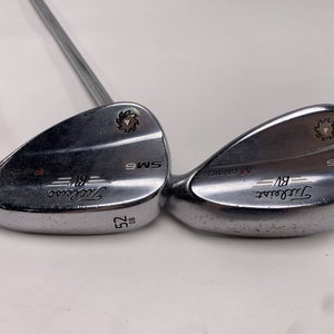 Titleist Vokey SM6 Tour Chrome Wedge Set 52* 8 | 58* 8 Wedge Steel Mens RH