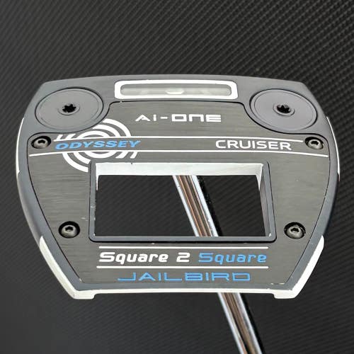 ODYSSEY AI-ONE SQUARE 2 SQUARE JAILBIRD CRUISER PUTTER (38") + HEADCOVER