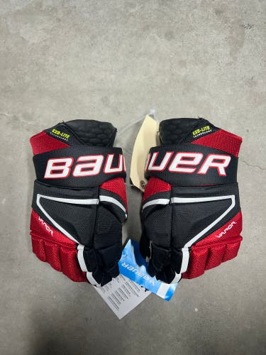 12” Bauer Vapor Hyperlite Gloves NCAA (New)