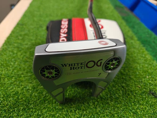 Odyssey White Hot Og Stroke Lab 7 35 In Putter w Headcover New Flatcat