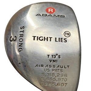 Adams Tight Lies VMI Strong 3 Wood 13* RH SuperShaft Regular Graphite New Grip