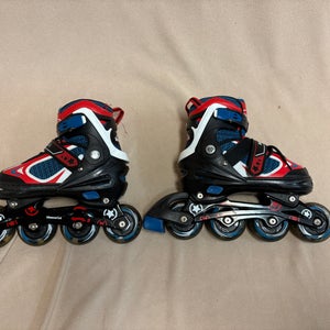 Mummygol adjustable Inline Skates Regular Width Size 4-6 )Used)